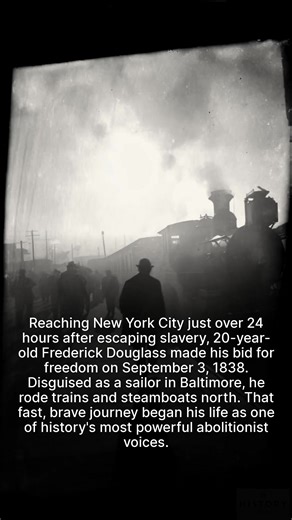 On this day in 1838, Frederick Douglass escaped to freedom. | The History Archives