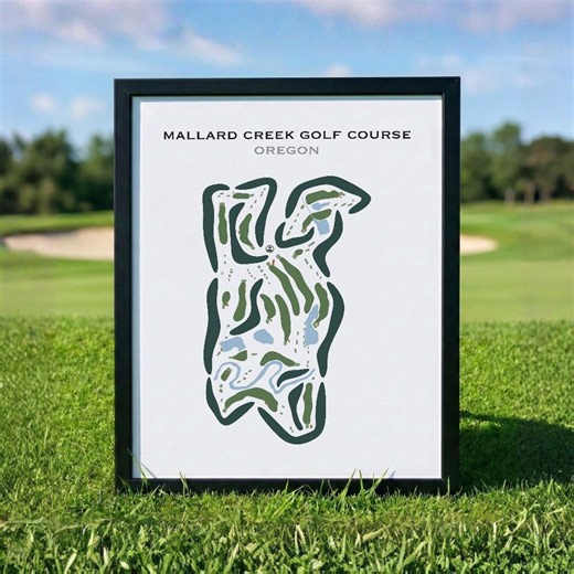 Mallard Creek Golf Course, Oregon | Golf Course Map, Golf Map, Golfer Gift for Him, Scorecard Layout, Golfer Boyfriend Gift, Art Print Decor - Etsy