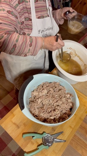 CROCKPOT CREAMY SHREDDED Pork Shoulder Butt Roast Farm Cooking With Nan Easy to make, such good flavor. Always remember, season to your taste. I hope you get a chance to make it! I hope y'all enjoy! ❤️Nan #goodflavor #CrockPotHam #ShreddedHam #easymeals #justforyou #farmcookingwithnan | Farm Cooking with Nan