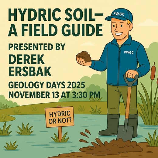Hydric or not? That’s the muddy question! Be sure to catch Derek Ersbak, PG, presenting "Hydric Soil - A Field Guide" on November 13th at New York State Council of Professional Geologists' Geology Days! #hydricsoil #hydricornot #geologydays | PW Grosser