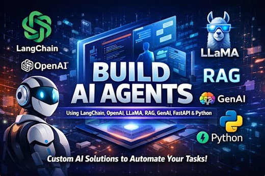 Construir agentes de ia usando langchain, openai, llama, rag, genai, fastapi, python