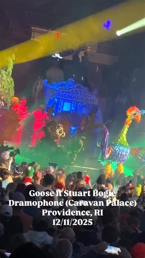 Live For Live Music | Goosemas night one officially kicked off its Show Upon Time themed extravaganza! Here’s a clip of Goose with Stuart Bogie playing... | Instagram