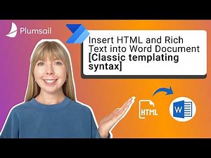 Use HTML & Rich Text from SharePoint in Word Template via Power Automate [Classic templating syntax]