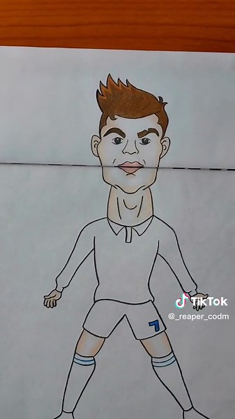 Drawing Cartoon Ronaldo: Easy and Funny Art Tutorial