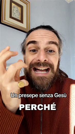 A nativity scene without baby Jesus