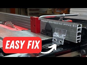 This SawStop Fence Upgrade Requires One Minor Fix l Woodpeckers Versa-Fence Face Upgrade