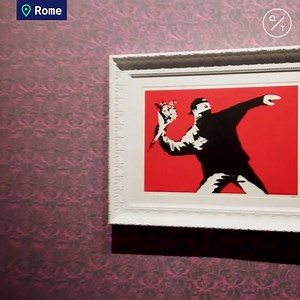 12 reactions | LOOK: Over 100 Banksy works will be on exhibit in Rome till April 2021. Thought to have been born in Bristol in the early 1970s, no one, apart from his friends and close associates, knows his true identity. | Bloomberg Originals | Facebook