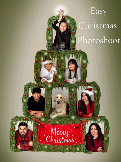 Cute Christmas Box Photoshoot Ideas for Family