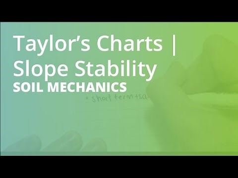 Taylor’s Charts | Slope Stability | Soil Mechanics