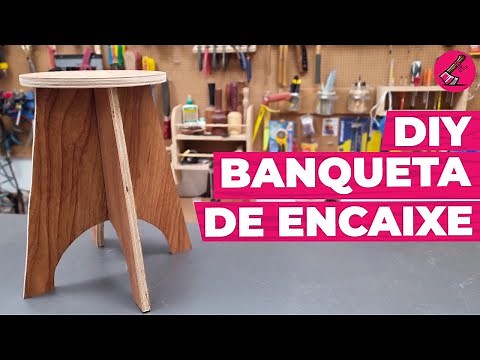 Faça UM BANCO DESMONTÁVEL com apenas UMA TÁBUA DE MADEIRA