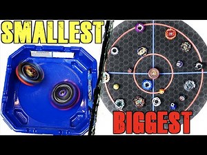 The SMALLEST Beyblade Stadium VS The BIGGEST Beyblade Stadium