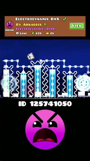 Beating ELECTRODYNAMIX RMX Insane Geometry Dash #geometrydash #gd #insane