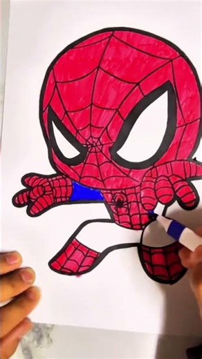 👶 Baby Spider-Man,cute#drawing #coloringforkids #art #spiderman