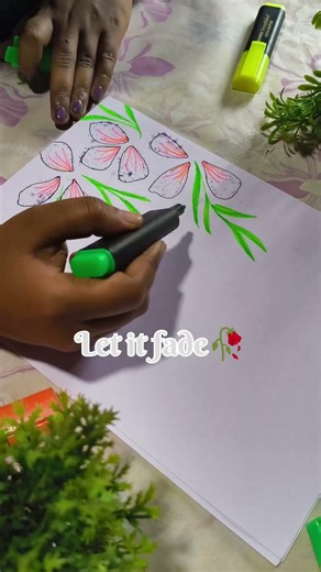 Simple Assignment Design🌸 #assignmentdesign #floralart #creative #diy #art #studentlife #easyart