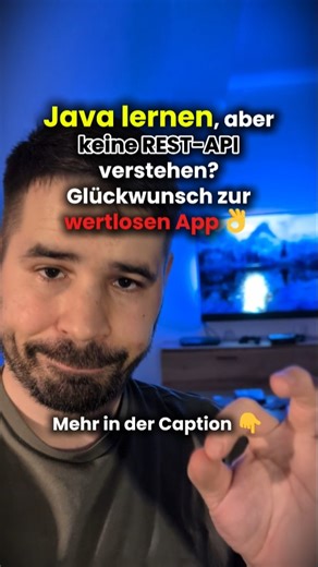 Michael Schwarz | Java Coding Guides 🚀 on Instagram: "Du willst als Entwickler ernst genommen werden? Dann hör auf, nur für die Konsole zu programmieren. Viele lernen monatelang Java-Syntax, wissen aber nicht, wie Apps miteinander kommunizieren. Ohne REST-API bleibt dein Code eine einsame Insel. 🏝️ Hier ist das Wissen, das dich "jobready" macht: ✅ Was ist REST? Es steht für Representational State Transfer. Es ist der Standard, wie moderne Web-Systeme Daten austauschen. ✅ Das Prinzip: Dein Java