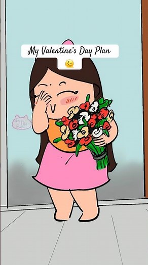 I’ll Be My Own Valentine 😂 | Singles Relatable Animation Funny Memes #Shorts #valentinesday #funny