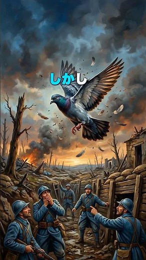 「片脚を失った」伝書鳩が200人の兵士を救った奇跡【第一次世界大戦】 #1分世界史