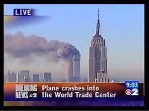 9.11テロ ２機目突入（？）の瞬間 WCBS 生中継