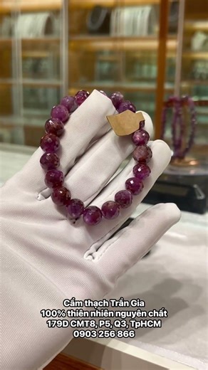 Chuỗi ruby cắt giác - long lanh, lấp lánh 🩷