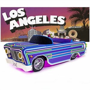 82K views · 3K reactions | Sit back and cruise in this drivable LEGO low-rider... Los Angeles Auto Show | LEGO | Facebook