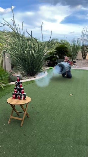 Joe Richards on Instagram: "Air Vortex Cannon explained #physics #dıy #fun"