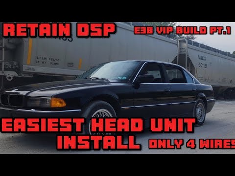 How to install an aftermarket head unit in a BMW e38/e39/e53. VIP build pt.1