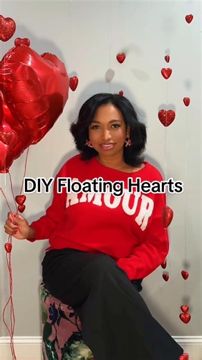 DIY Floating Hearts for Valentine's Day Celebration