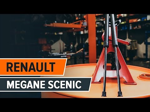 How to change gas struts on RENAULT MEGANE SCENIC [TUTORIAL AUTODOC]
