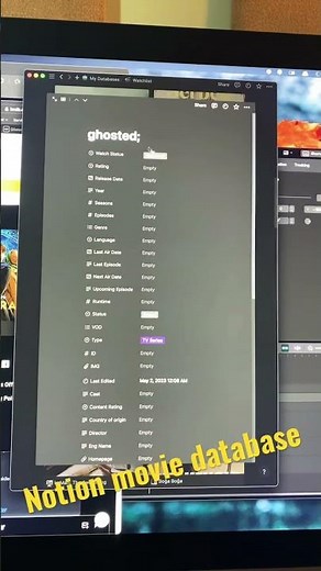 Notion movie database. #notion