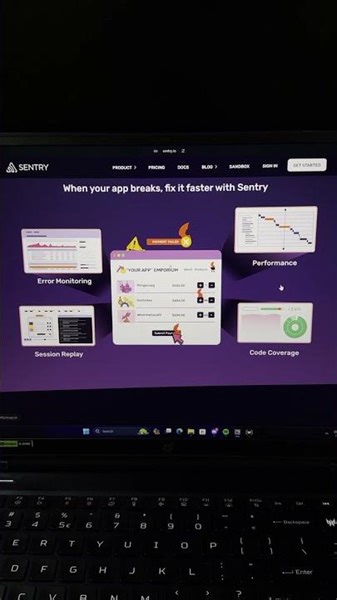 App monitoring and error tracking using SENTRY!