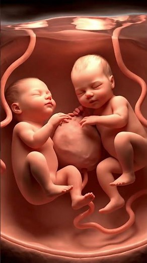Fetal Development Inside the Womb Twin Baby Week 34 2