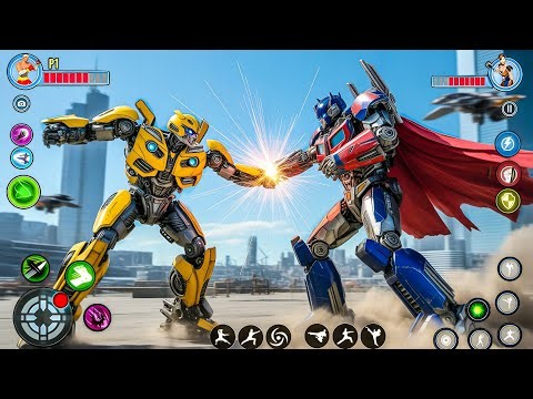 Bumblebee Optimus Prime Super Robot Fighting Jet Car Transformation Robot Game - Android Gameplay