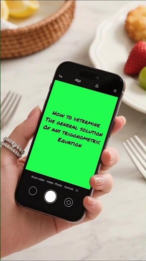 How to find the general solution of ANY trigonometric equation #maths