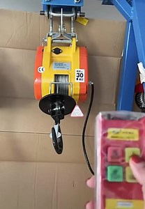 Small Lifting Device 250kg 30M 240V Mini Electric Winch Cable Hoist New for Hotels