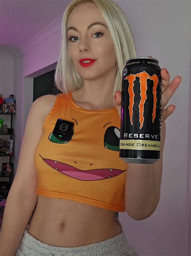 Orange Dreamsicle Monster Reserve ⚠️ drinking and burping noises in this video ⚠️ #monster #review #fizzy #burp #drink