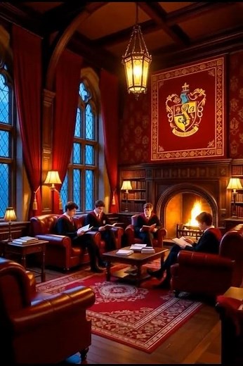 Inside the Gryffindor common room #harrypotter #hogwarts