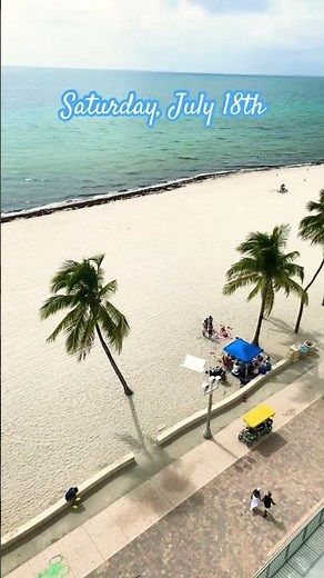 serene beach morning #beach #hollywoodbeach #waves #relaxing #travel #views #morning #sunsetbeach
