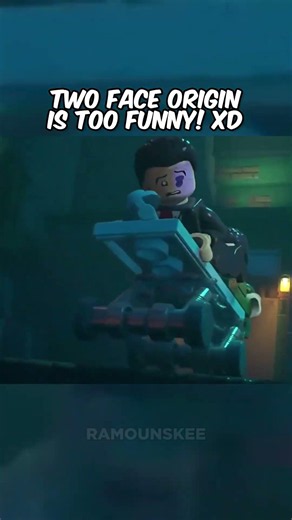 Two Face Origin in Lego Batman Legacy of the Dark Knight #legobatmanlegacyofthedarkknight
