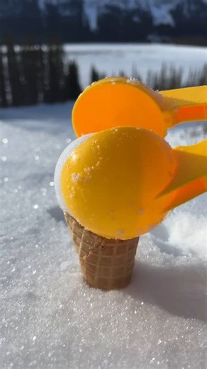 Nooooo WHAT happened to the ICE-Cream ball!?! 😭 #reels | SnowCreate