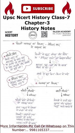 NCERT Class 7 chapter 3 History| Ncert history class 7 chapter 3 notes for upsc #upsc #motivation