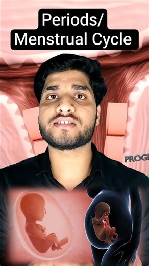 Periods Kyun Hote Hain?| Menstrual Cycle Explained in 40 Seconds | 3D Animation