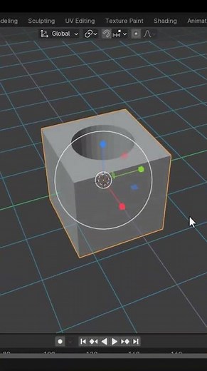 Blender Boolean modifier tutorial #blender #tutorial#3d #blender3d #blendertutorial#3dmodeling #tips