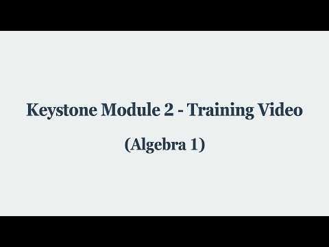 Algebra 1 Module 2 PSSA Training (Additional Information)