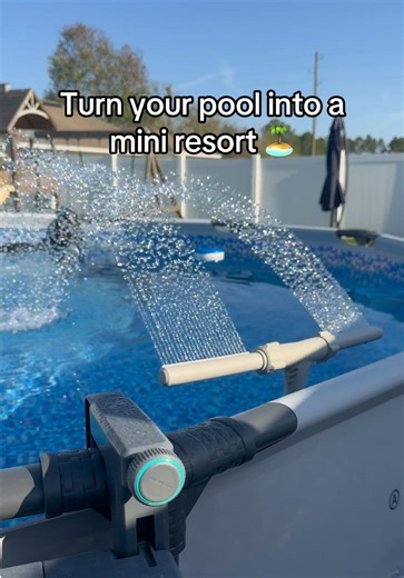The Poolhacker Pool Fountain is such a fun and relaxing upgrade for your pool setup. It easily attaches and creates a beautiful fountain stream that instantly makes your backyard feel like a mini resort. It works for both above ground and inground pools and helps keep water circulating while adding that peaceful fountain sound. If you’re looking for a simple way to elevate your pool this summer, this is such a great addition. #Poolhacker #PoolFountain #BackyardPool #PoolUpgrade #PoolEssentials p