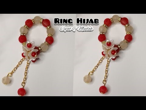 MEMBUAT RING HIJAB MANIK SIMPEL, CEPAT DAN MUDAH