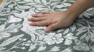 Lahome Nadine Rabbit 5x7 Washable Rugs for Living Room, Animal Soft Rugs for Dining Room, Whimsical Forest Woodland Print Green Carpet for Bedroom, Nature Non Shedding Non Slip Carpets Accent Rug