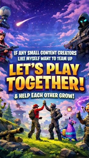LETS GO. Calling all small content creators. let's grow together. #fortnite #shorts #subscribe