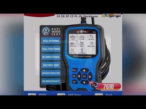 A must-have product! AUTOPHIX 7610 OBD2 Automotive Scanner All System Code Reader Oil D-P-F ABS SR