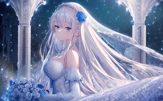 【ai绘画】纯白花嫁！每一张都是高清4K壁纸！