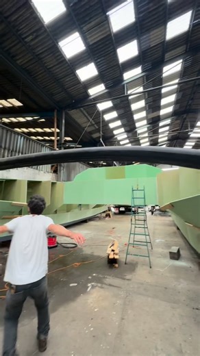 Before I started building a 12.5-meter catamaran, I built two stand-up paddle boards — one for me and one for my wife. 🏄‍♂️ They were my test run for everything: sanding, cutting panels, fiberglass, and learning how to work with Wessex Resins Adhesives epoxy (and getting it everywhere 😅). Those paddle boards floated — and that’s when I knew I could take on something much bigger. Now, two years later, I’m building my dream $750,000 catamaran from scratch. Follow to see if this one sails as well